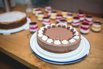 desert at a wedding
