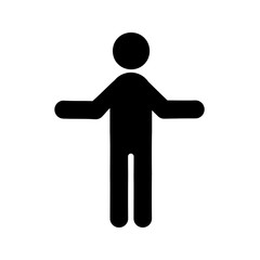 man confused expression hold palm up question