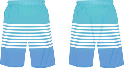 Blue summer shorts. vector illustration