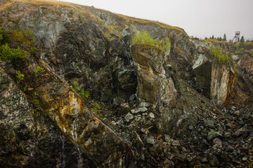 Mining technology ore collapsed zone huge cavern