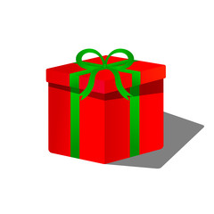 vector illustration:red box on the white background