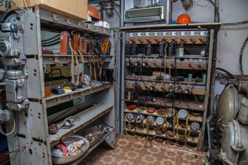 Underground ore gold mine interior lams accu gas meters