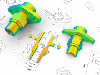 CAD engineering - Finite element analysis 