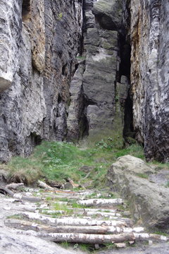 Stuck Between Two Rocks