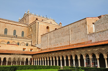 Fototapeta premium Il chiostro del Duomo di Monreale - Palermo, Sicilia