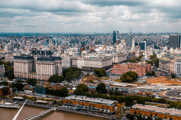 Fototapeta na wymiar Buenos Aires desde arriba