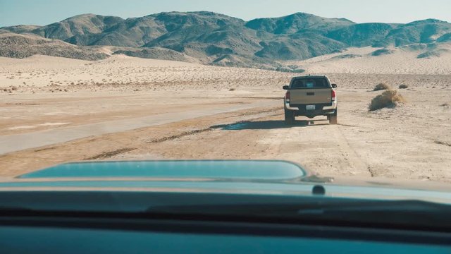 Off-Road Truck POV Mud 4x4 Driving at Mountains Overland