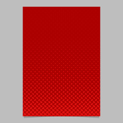 Obraz premium Red retro abstract halftone ellipse pattern page template - vector flyer background graphic design from diagonal elliptical dots