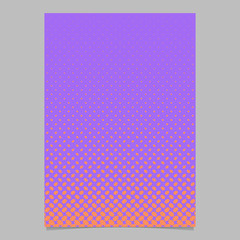 Color halftone ellipse pattern page template design - vector brochure background illustration with diagonal elliptical dots