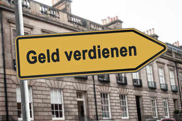 Obraz premium Schild 238 - Geld verdienen