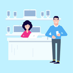 The mobile phone store