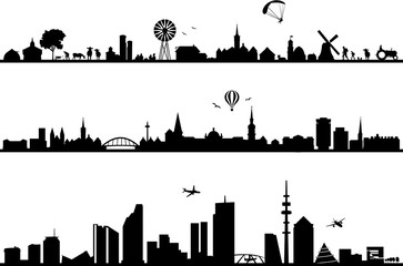 Obraz premium Skylines Städte