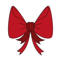 Decorative bow isolated vector illustration graphic design