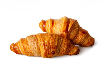 Sweet and crispy two croissant
