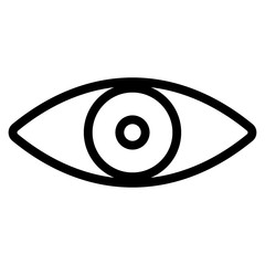 View icon, eye symbol vector illustration