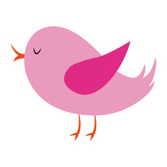 Cute bird cartoon vector illustration graphic design