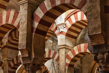 Inside the Mezquita, Cordoba, Spain