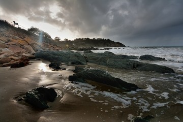 Couleurs du soir à Locquirec en Bretagne