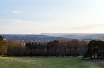 Caucasus, mountain valley view, Kislovodsk Park
