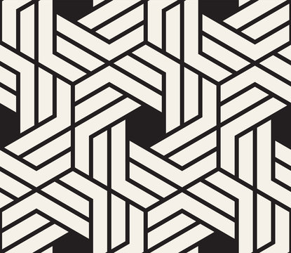 Vector seamless pattern. Modern stylish abstract texture. Repeating geometric tiles