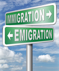 Immigration or emigration