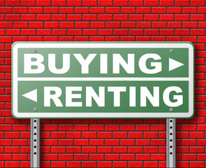 Obraz premium buying or renting house or property