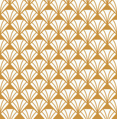 Classic Art Deco Seamless Pattern. Geometric Diamond Stylish Texture. Abstract Retro Vector Texture.