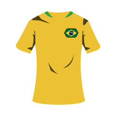 Brazil national tshirt soccer sport wear vector illustration graphic design