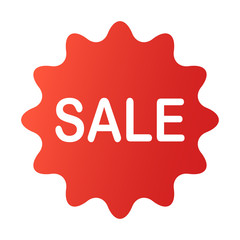 Sale icon (flat design)
