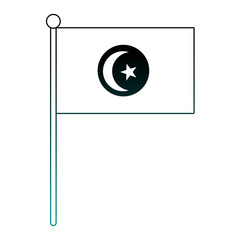 Tunisia  national  flag symbol vector illustration graphic design