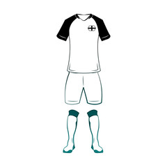 England national soccer sport wear vector illustration graphic design