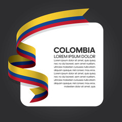 Colombia flag background