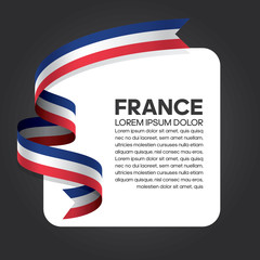 Obraz premium France flag background