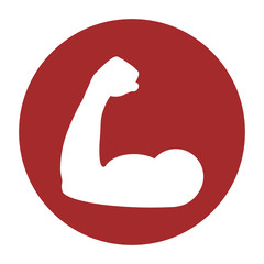 Bicep Within A Circle Icon