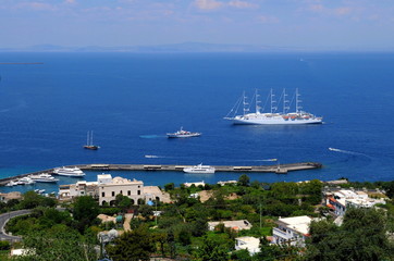 南イタリア、カプリ島の風景