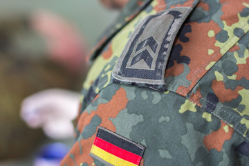 a shoulder strap on a german military uniform