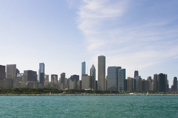 Chicago Skyline Water