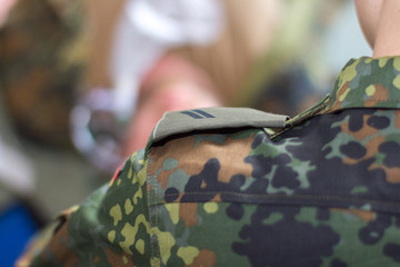 a shoulder strap on a german military uniform