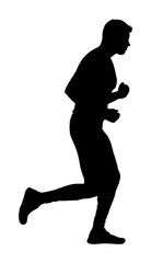 Man Running Silhouette
