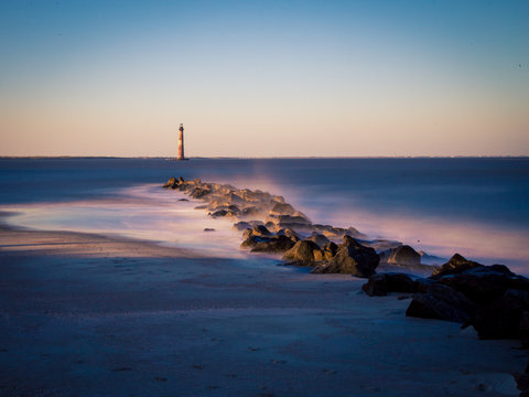 lighthouse at folly beach