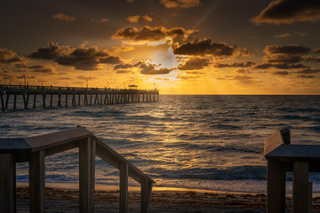 Dania Beach Pier Early Morning