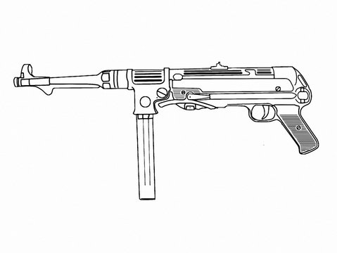 Submachine gun. MP-38.