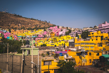 Colorful town, Mexico City