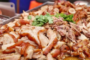 Stewed pork at street food