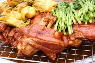 Stewed pork at street food