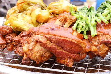 Stewed pork at street food