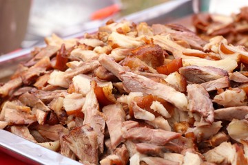 Stewed pork at street food