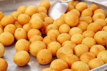 fried sweet potato at street food
