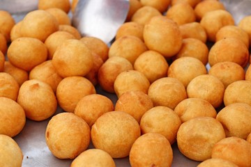 fried sweet potato at street food