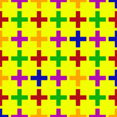 Obraz premium medical cross seamless pattern